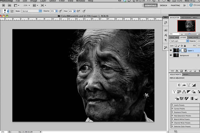 Black and White Photoshop Conversion Technique