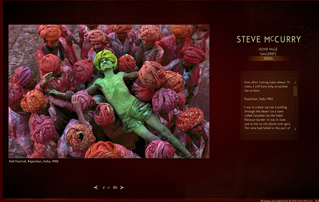 Stevemccurry.com - Create a Website for your Photography