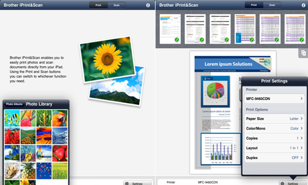 Brother iPrint&Scan - Useful Photography Apps for iPad