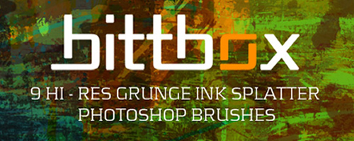 Free High-Res Grunge Ink Splatter Brushes