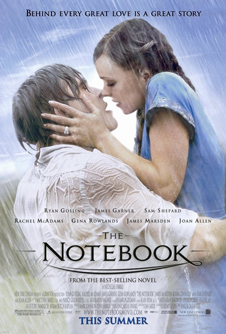 The Note Book - Movie Posters with Romantic Photography