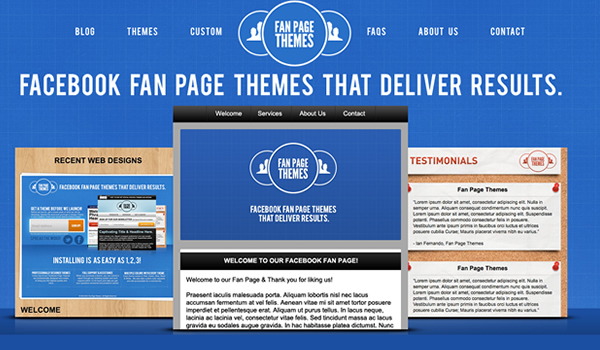 Facebook Fan Page Themes