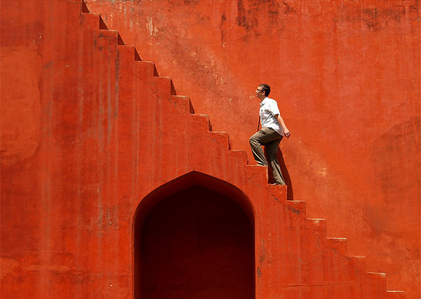 Red stairs - Jantar Mantar