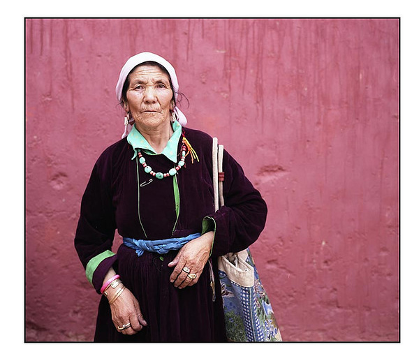 Portrait of Woman - Phyang monastery, Ladakh, India