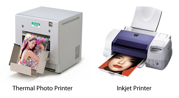 Thermal and inkjet photo printing compared