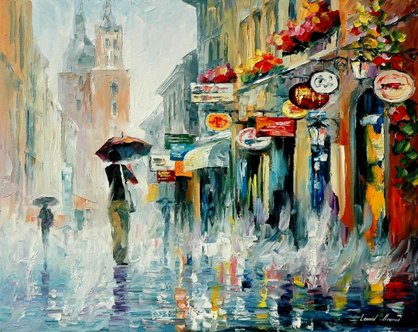 Downpour - 30 Inspirational Examples of Traditional Paintings