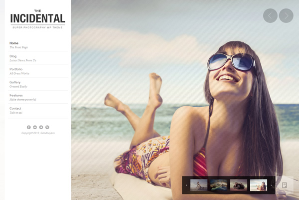 Incidental - High Class Photography WP Theme