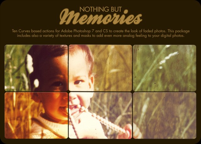 Nothing but Memories Photshop Actions