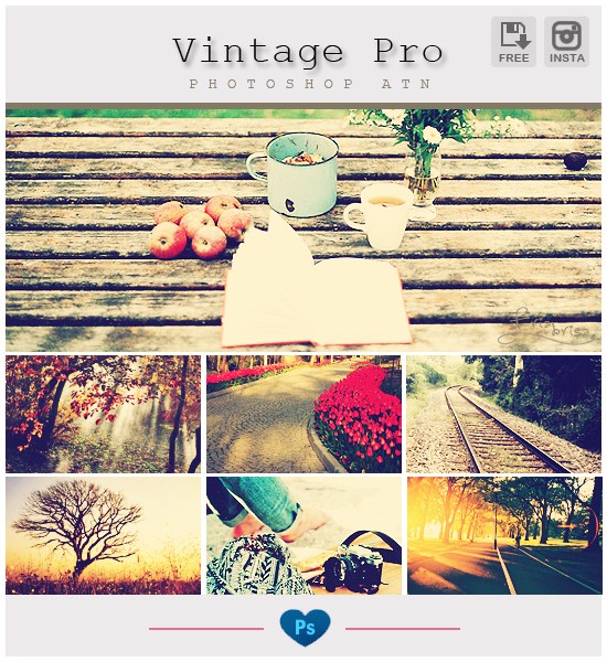 Instagran Vintage Pro Photoshop Action