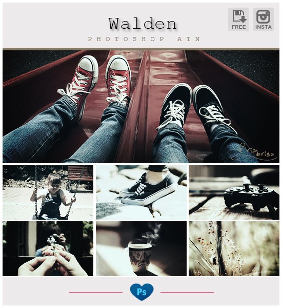 Instagram Walden Photoshop Action