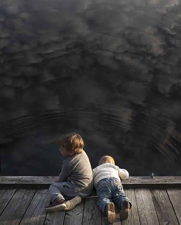 Elena Shumilova - Russian Mother Takes Amazing Portraits of Her Two Kids with Animals