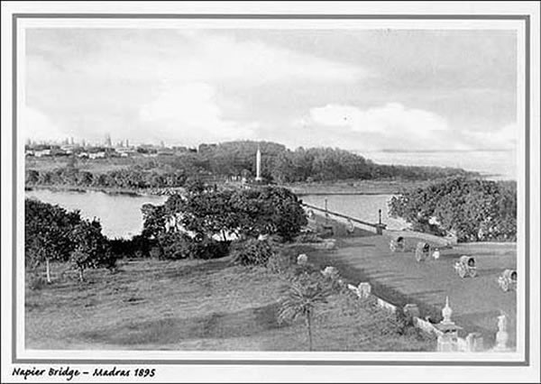 Marina beach and promenade - Madras (Chennai) - 1913