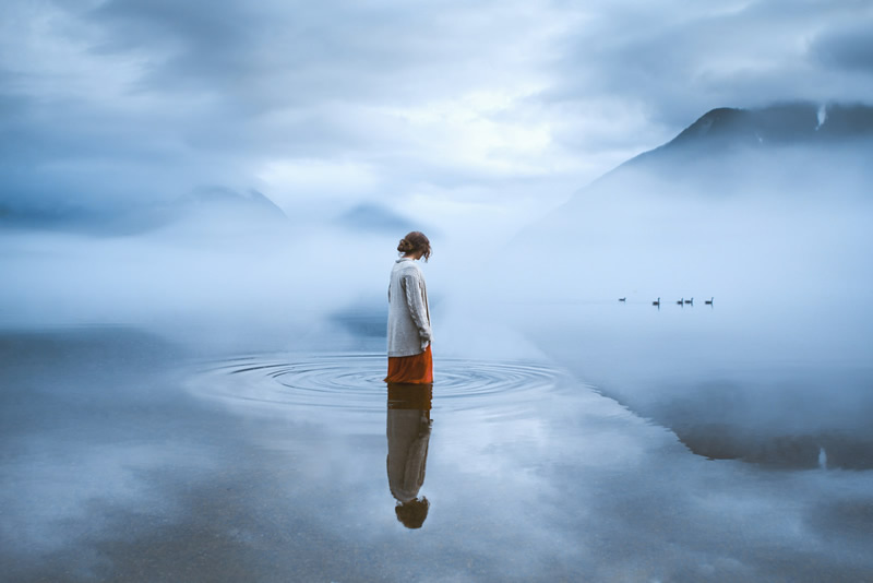 All alone in the most beautiful place on earth - Elizabeth Gadd and her stunning self-portraits