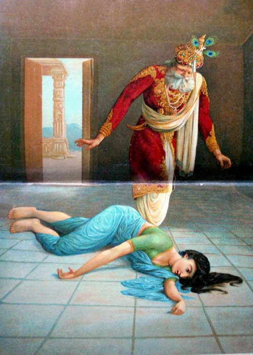 Kaikeyi Vilap by Raja Ravi Varma