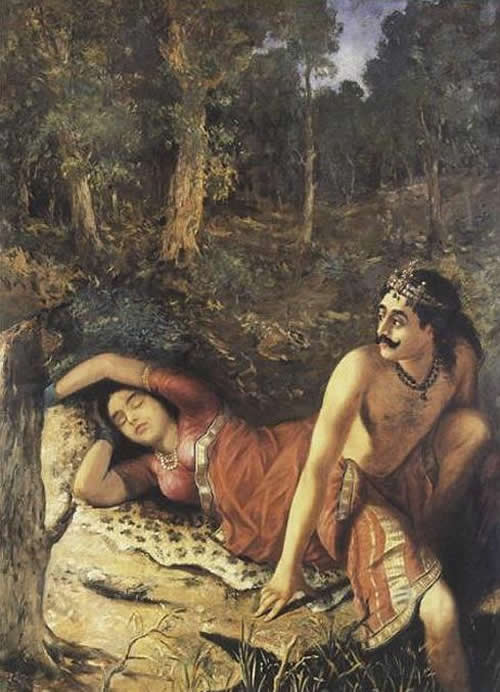 Nala Damayanti by Raja Ravi Varma