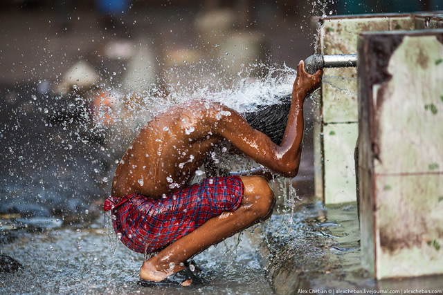 Morning Shower - Kolkata, India