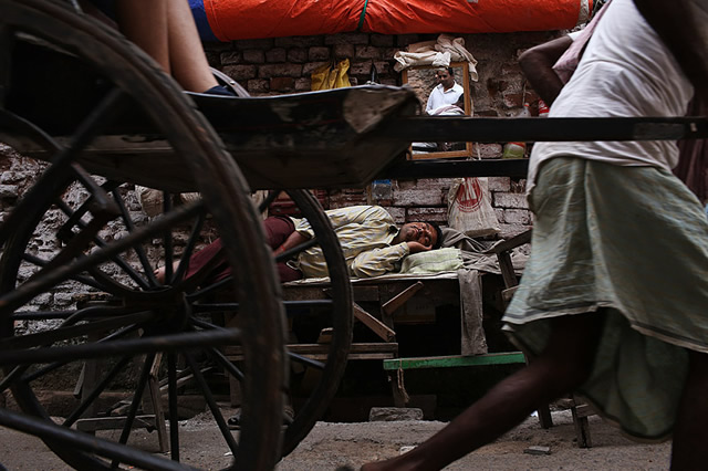 Richshaw Rush - Kolkata, India