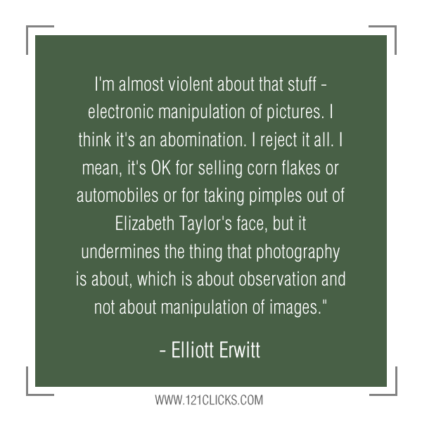 Inspiring Photography Quotes from Master Photographer Elliott Erwitt 