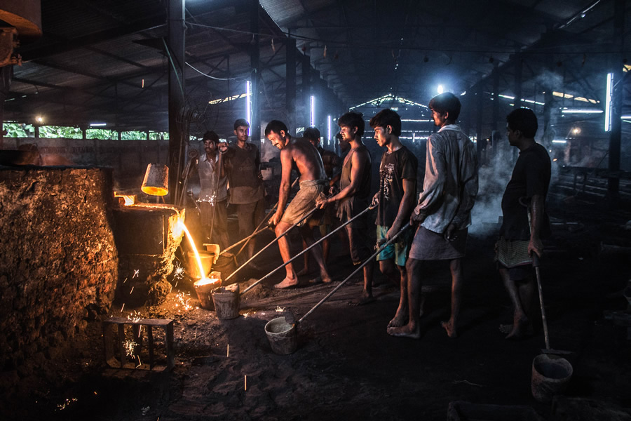 Inside Of A Cast Iron Foundry - Photo Series By Bidipto Dey