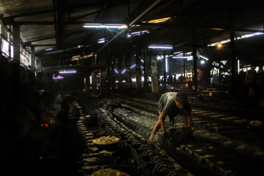 Inside Of A Cast Iron Foundry - Photo Series By Bidipto Dey