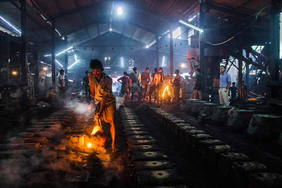 Inside Of A Cast Iron Foundry - Photo Series By Bidipto Dey