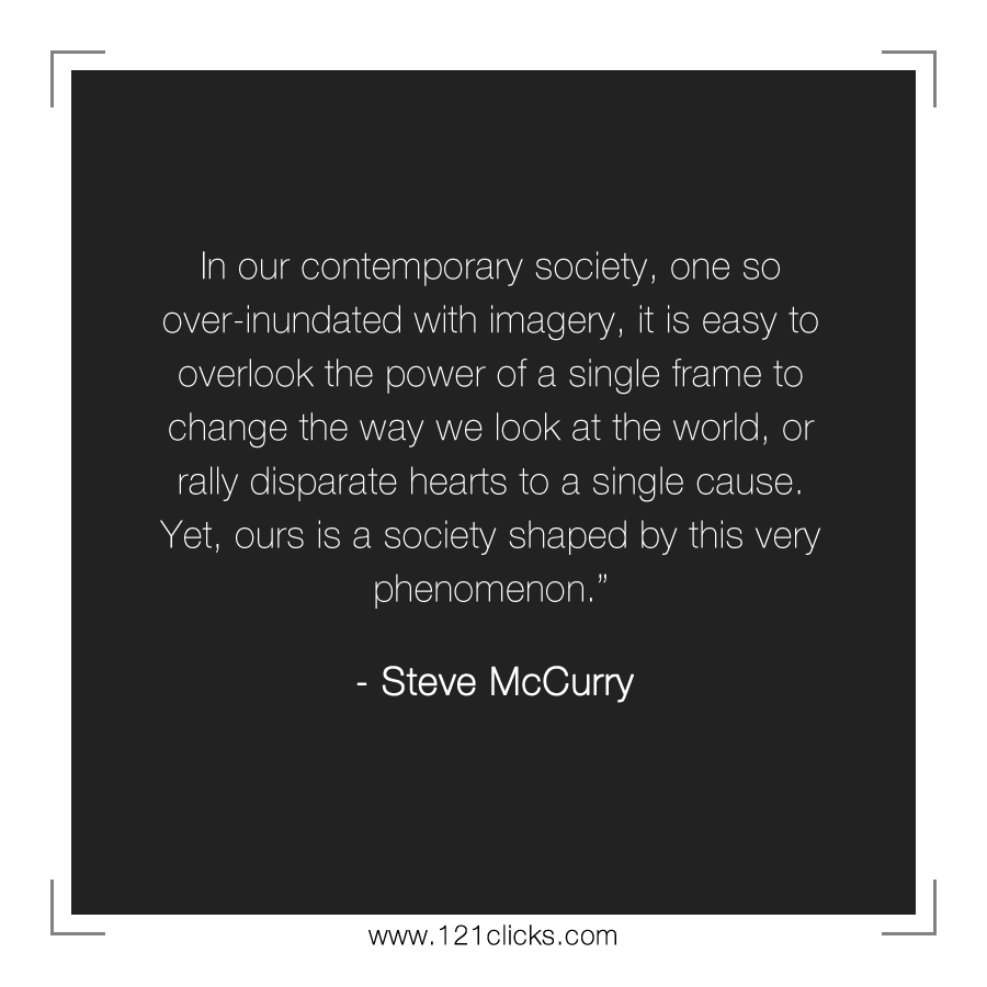 In our contemporary society, one so over-inundated with imagery, it is easy to overlook the power of a single frame to change the way we look at the world, or rally disparate hearts to a single cause. Yet, ours is a society shaped by this very phenomenon.