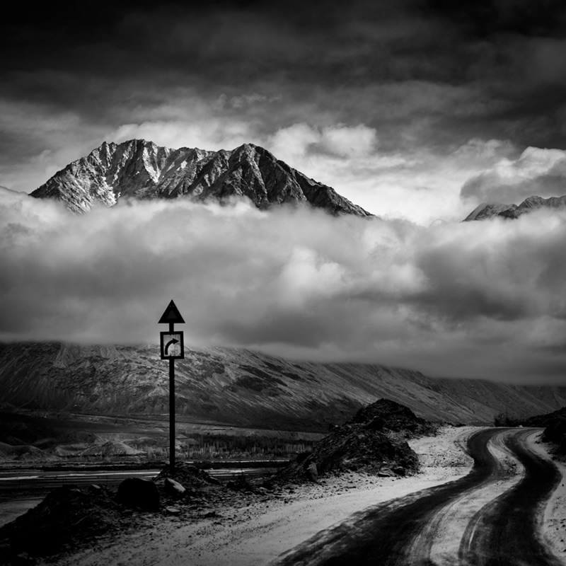 Ladakh - Black & White Fine Art Landscapes By Jayanta Roy