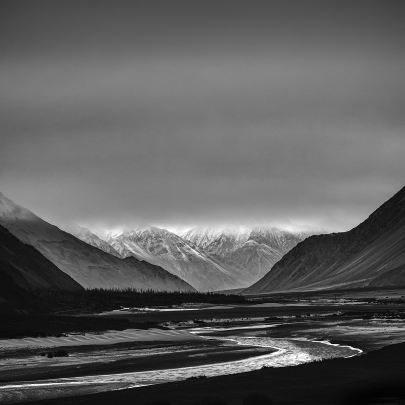 Ladakh - Black & White Fine Art Landscapes By Jayanta Roy