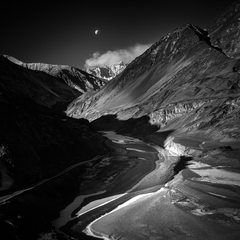 Ladakh - Black & White Fine Art Landscapes By Jayanta Roy