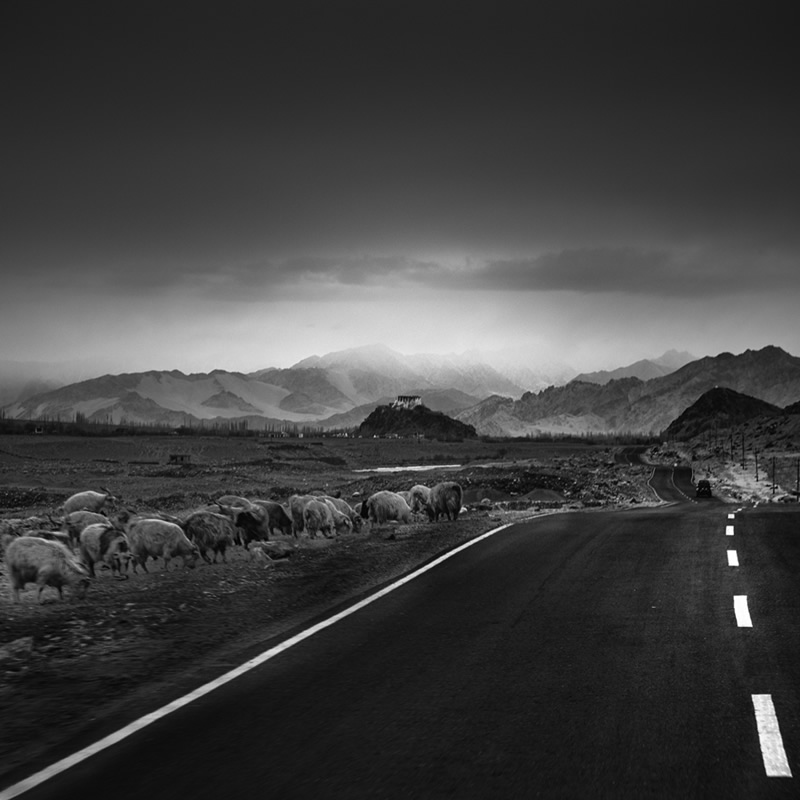 Ladakh - Black & White Fine Art Landscapes By Jayanta Roy