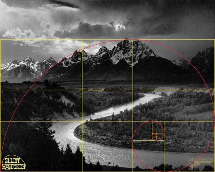 Golden Ratio in Ansel Adams Photos