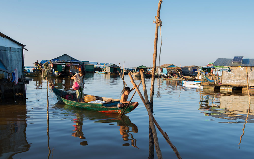 Life On The Water - A Floating Village On Tonle Sap Lake By Sirsendu Gayen