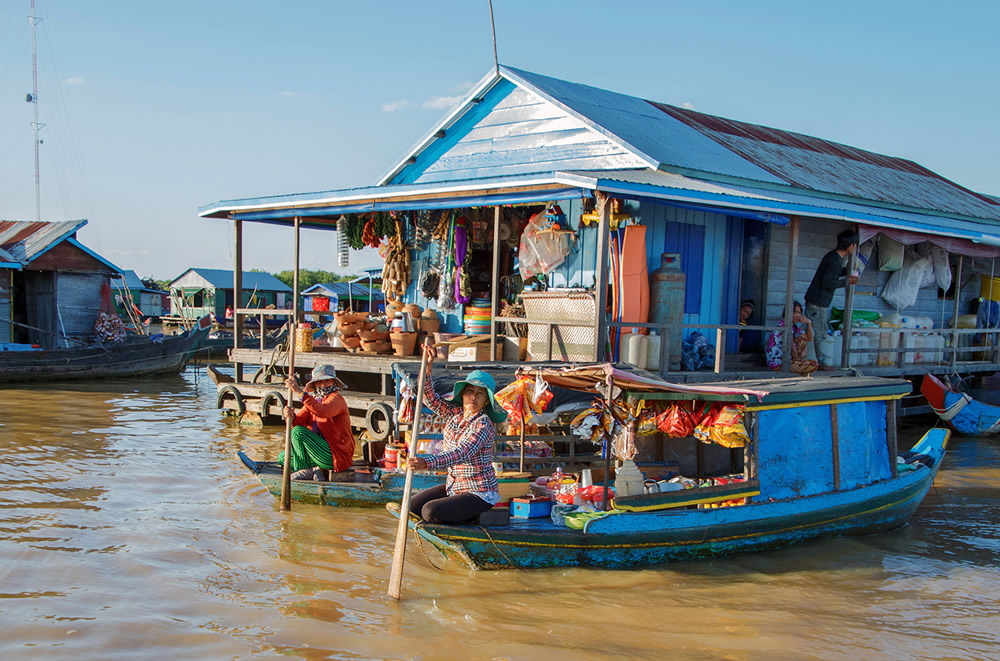 Life On The Water - A Floating Village On Tonle Sap Lake By Sirsendu Gayen