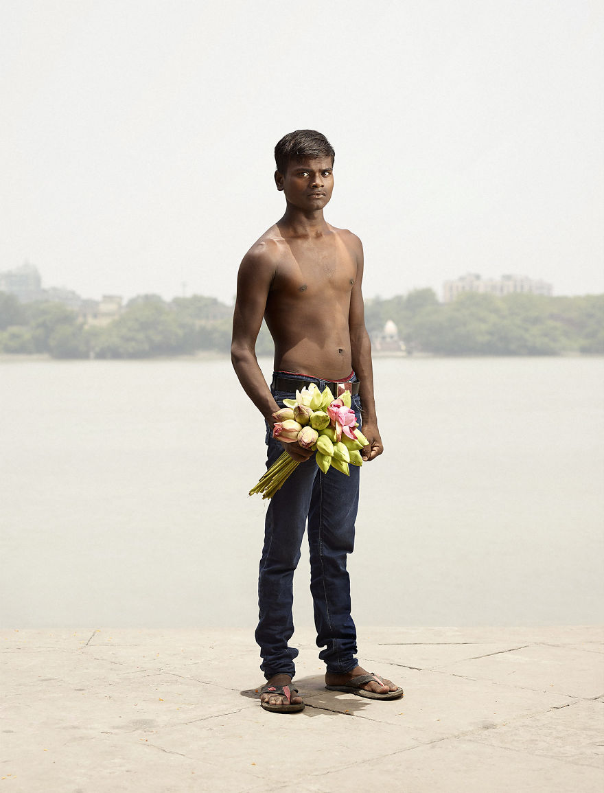 Flower Men In Kolkata - Photo Series By Denmark Photographer Ken Hermann