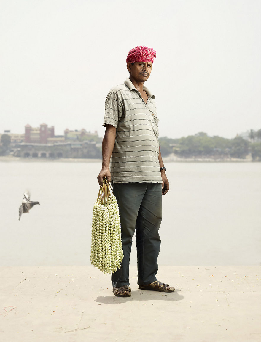 Flower Men In Kolkata - Photo Series By Denmark Photographer Ken Hermann