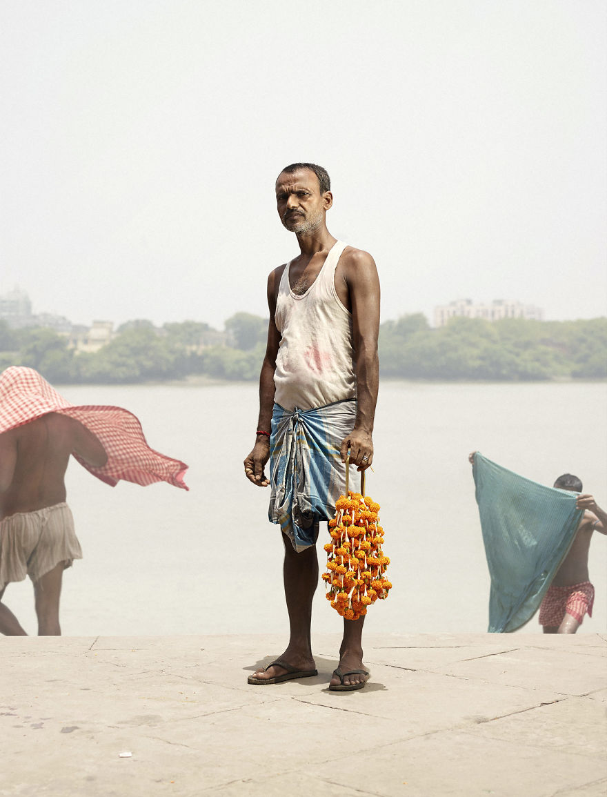 Flower Men In Kolkata - Photo Series By Denmark Photographer Ken Hermann