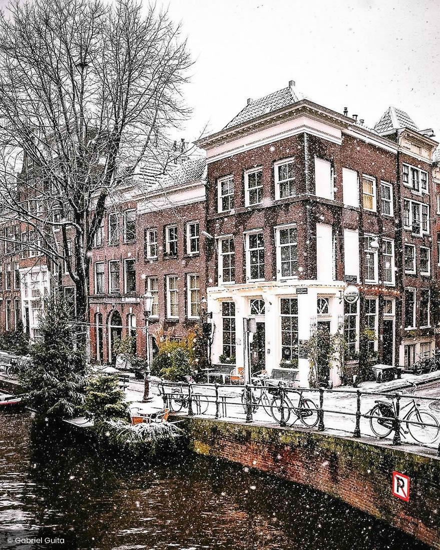 Dutch Photographer Gabriel Guita Beautifully Captured Amsterdam Covered By Heavy Snow