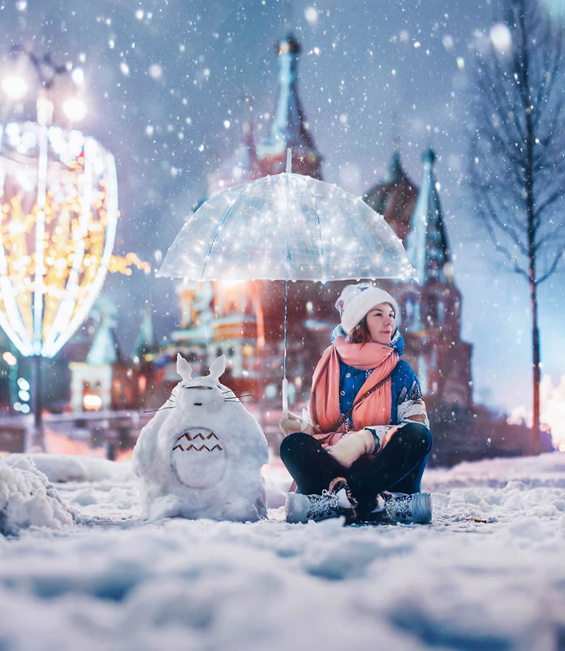 Russian Photographer Kristina Makeeva Beautifully Captured Moscow During Snowfall