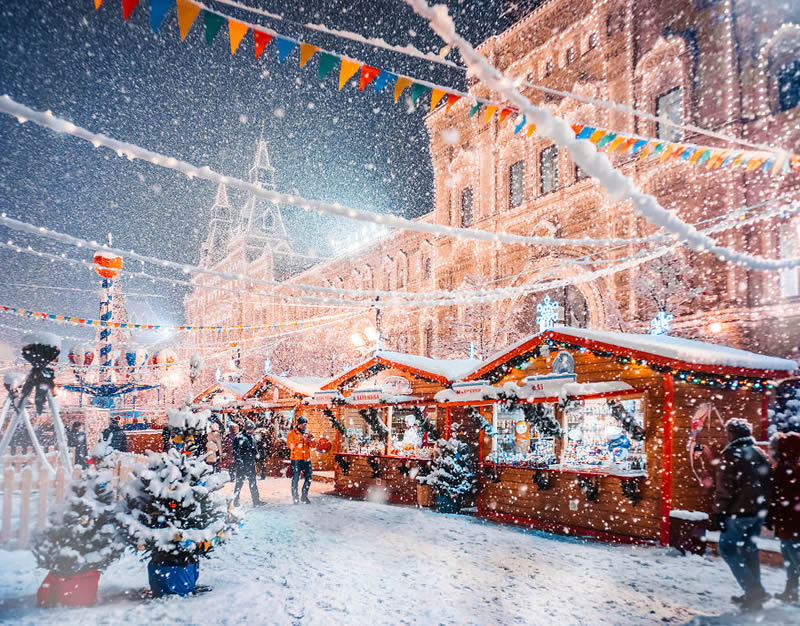 Russian Photographer Kristina Makeeva Beautifully Captured Moscow During Snowfall