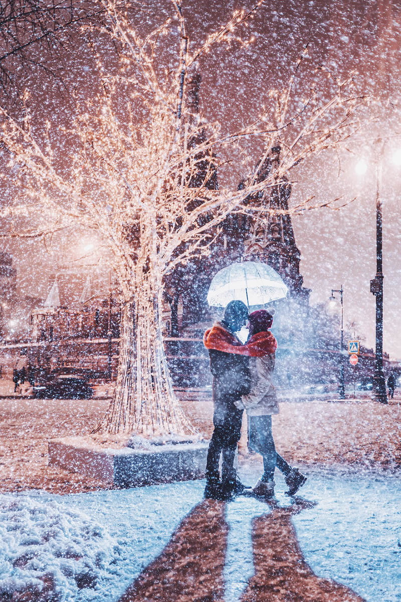 Russian Photographer Kristina Makeeva Beautifully Captured Moscow During Snowfall