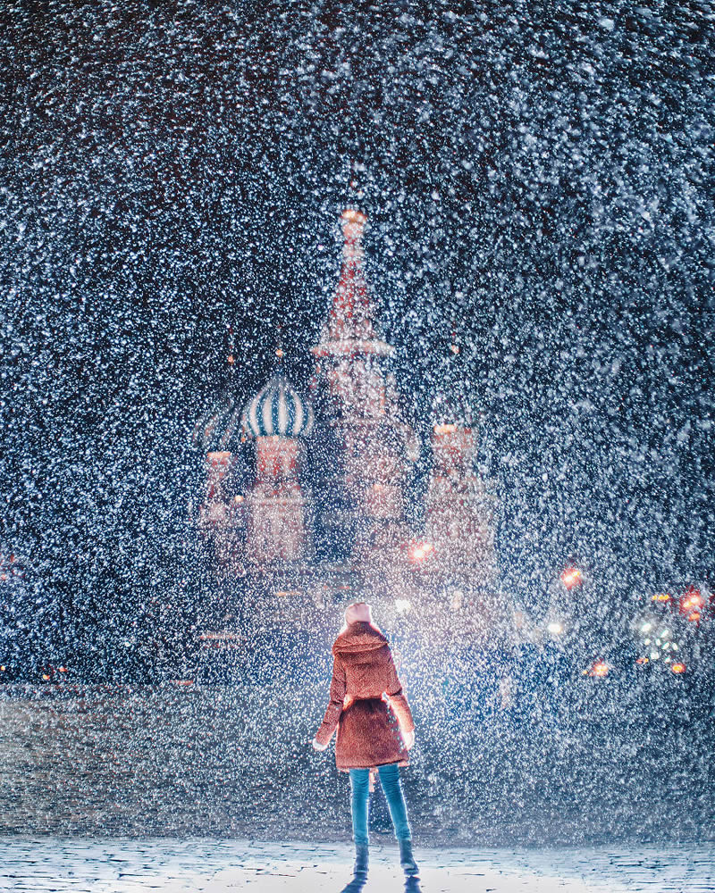 Russian Photographer Kristina Makeeva Beautifully Captured Moscow During Snowfall