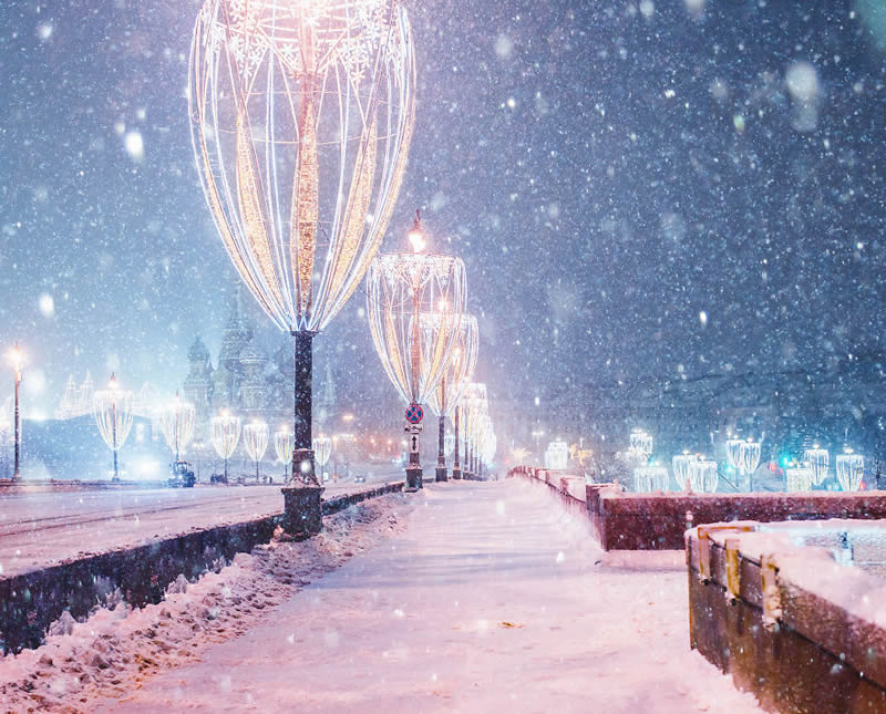 Russian Photographer Kristina Makeeva Beautifully Captured Moscow During Snowfall