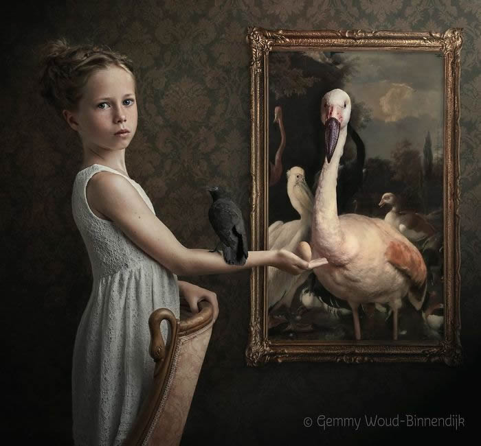 Dutch Photographer Gemmy Woud-Binnendijk Shoots Portraits In the Style Of Classic Paintings