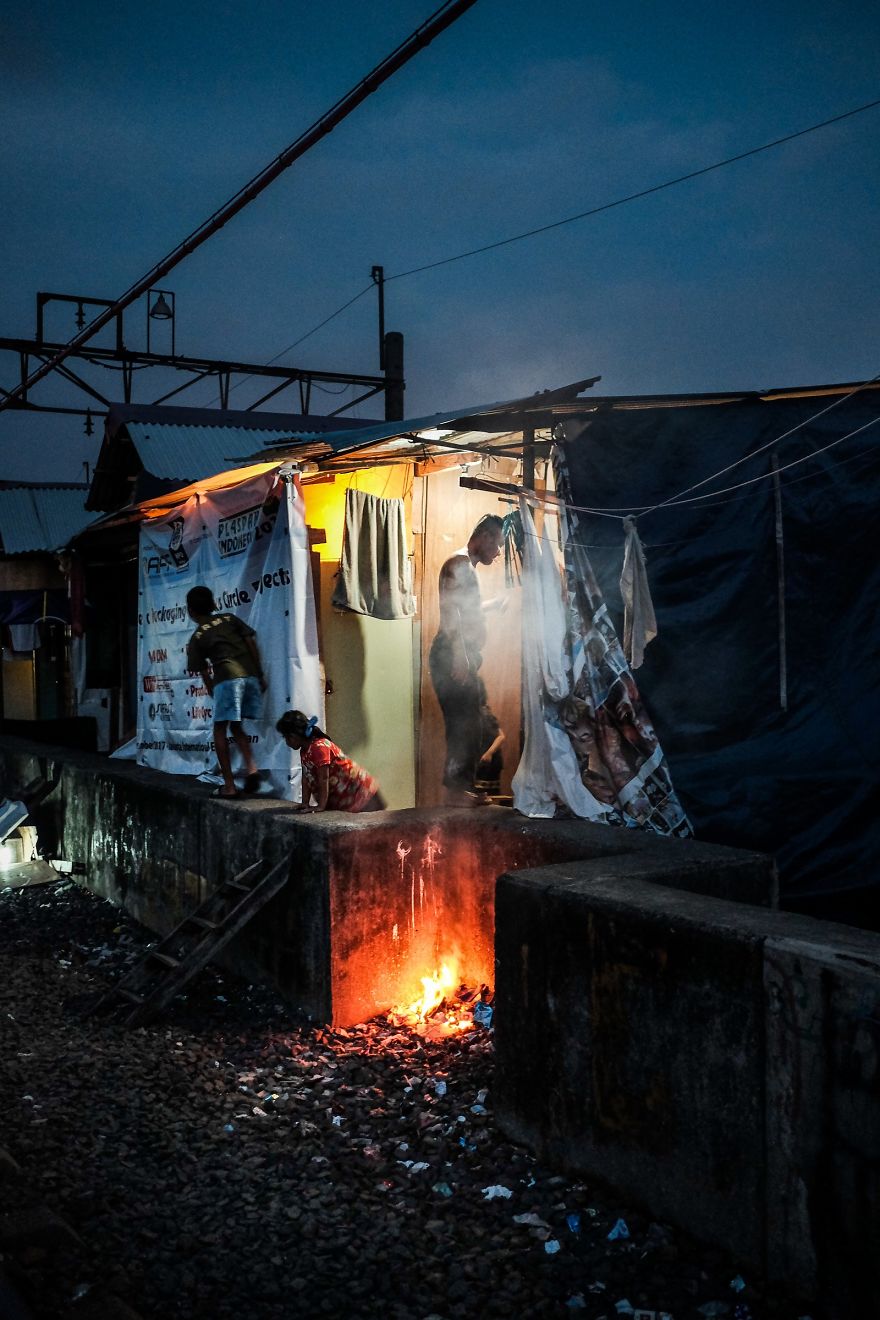 Evening In A Slum