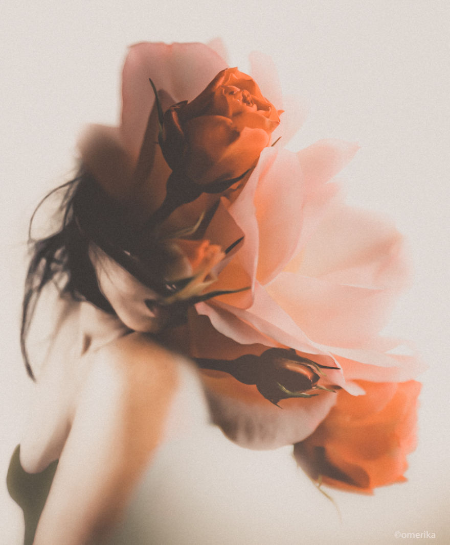 Hiding Behind The Flowers: Fine Art Photography By Omerika