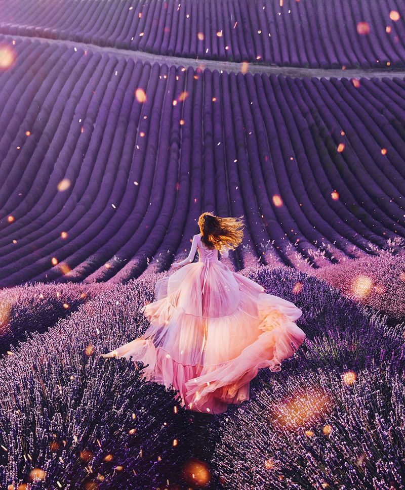 Valensole, Provence, France. Model: Svetlana