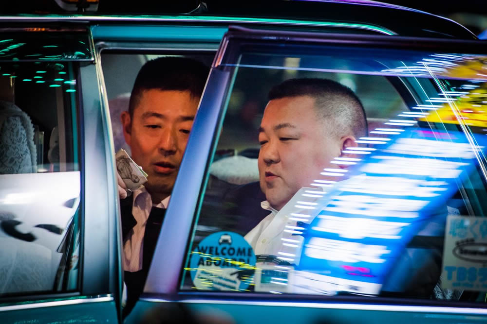 Photographer Oleg Tolstoy Stunningly Captured Tokyos Nighttime Taxi Drivers