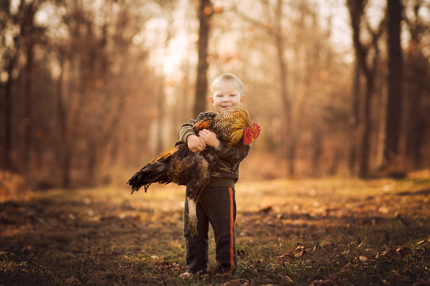 Most Beautiful Photos Of Kids And Barnyard Animals By Phillip Haumesser