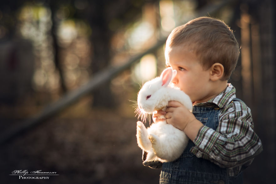 Most Beautiful Photos Of Kids And Barnyard Animals By Phillip Haumesser