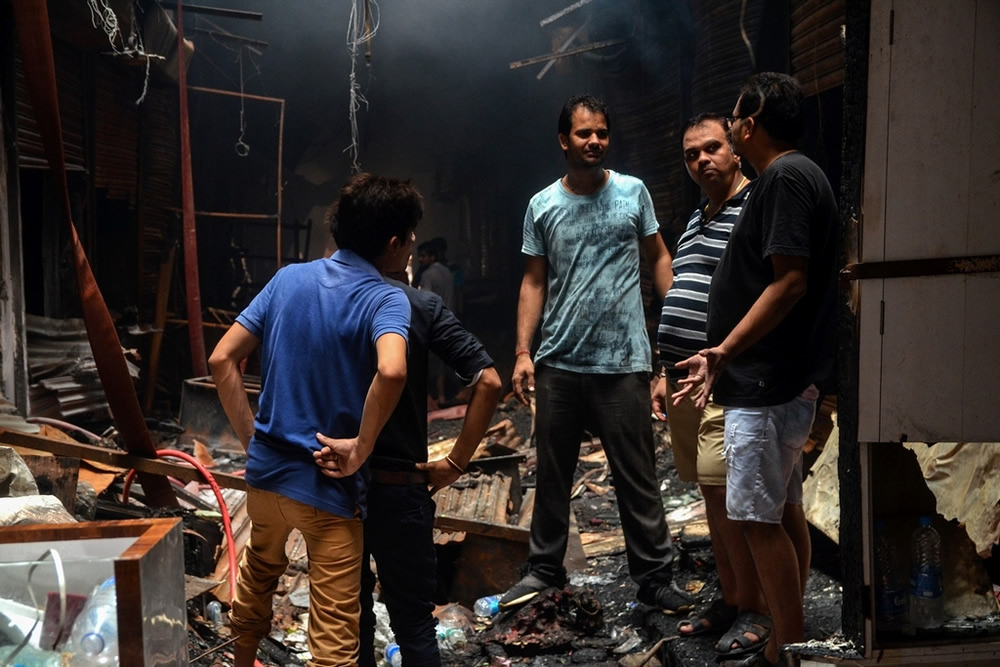 Inferno: Kolkata Bagree Market Fire - Photo Series By Debarshi Mukherjee